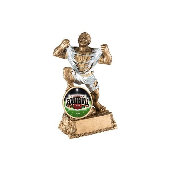 Fantasy Football Monster Trophy with 3 Lines of Custom Text