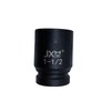 JXHONG 1" Drive 1-1/2" Impact Socket, 6-Point, 3.15" Long, Heat