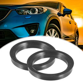 X AUTOHAUX 71.5mm to 56.1mm Universal Car Hub Centric Rings Black - 4 Pcs