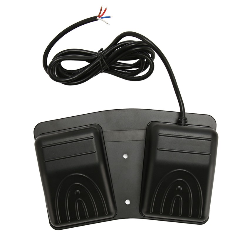 Double Foot Switch High Power Self Locking 2 Wire Foot
