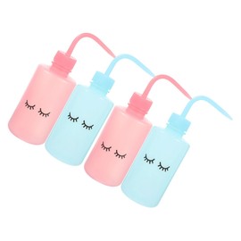 MERRYHAPY 4Pcs Portable Eyelash Wash Bottles Leakproof Squeeze Cleaning Tools for Easy Eyelash and Eyebrow Care Flexible Design for Watering Plants and Daily Use