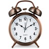 Bernhard Products Analog Alarm Clock 4" Twin Bell Vintage Red