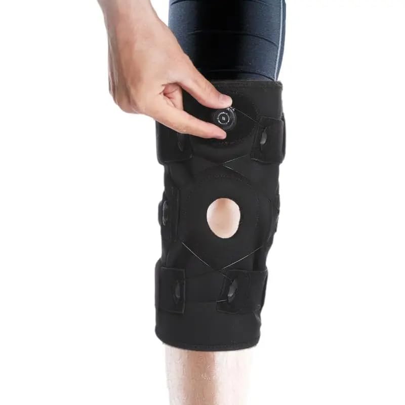 Medical Grade O-fit Hinged Knee Stabilizer Brace with Turn Dial