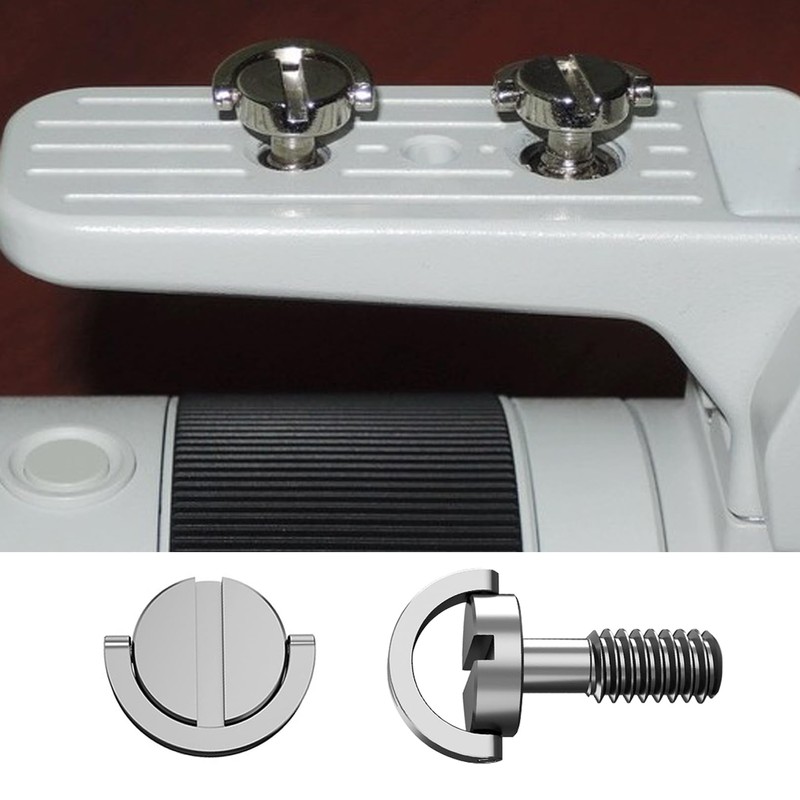 Pack of 2 1/4 Inch Screw Stainless Steel Tripod Screws