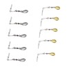 Fishing Spinner Blades Spinnerbait Smooth Nickel Spoons Rigs Fishing Spoons