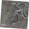Ciieeo 20pcs Stainless Steel Safety Cables with Loops Antidrop Design