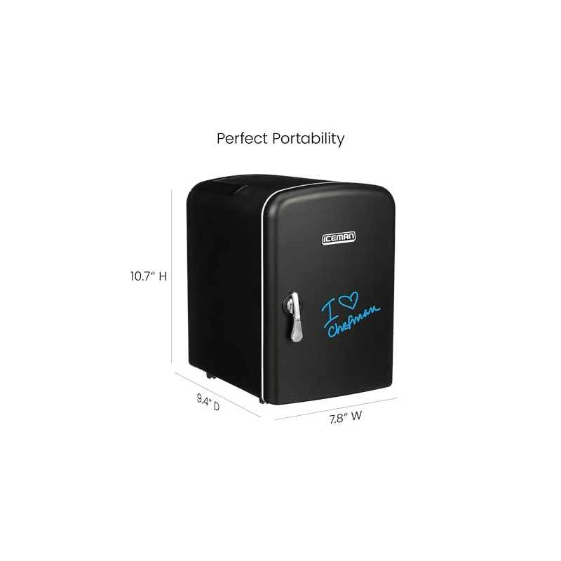 Chefman Mini-Refrigerador Portátil | Libre de Freon | Plumones de