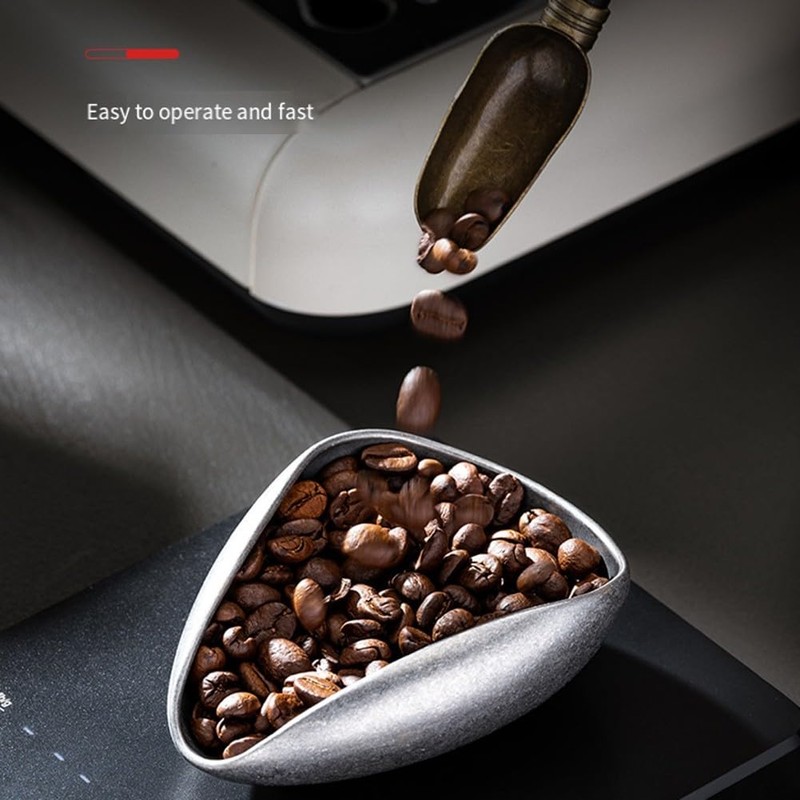 PETSTIBLE Coffee Scales Bean Plate Stainless Steel Coffee Beans Tray
