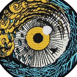 Zegin The Storm from The Sea Patch Embroidered Applique Badge Iron On Sew On Emblem