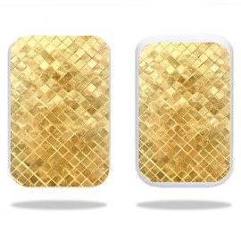MightySkins Skin Compatible with HP Sprocket wrap Cover Sticker Skins Gold Tiles