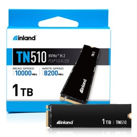 INLAND 1TB TN510 NVMe SSD Internal Solid State Drive - Gen 5x4, PCIe5.0 M.2 2280, seq. Read Speed up to 10,000 MB/s, for AI Applications, Gaming, and Video Editing