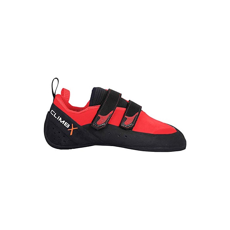 Climb X Rave Strap Climbing Shoe 2018 (7.5, Red)