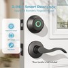 Fingerprint Keyless Entry Door Lock,Smart Deadbolt Locks with App Countrol,Biometric