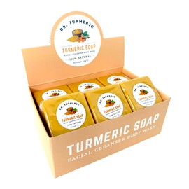 Turmeric Soap Bar | Face & Body Cleanser | Moisturizing | Lathering | Deep Cleansing | Evens Skin Tone | Refreshing Scent | Radiant Skin| 12 Pack