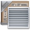 Fits 20x20 Wall Opening Anodized Aluminum Exterior Wall Vent by