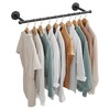 OROPY Industrial Pipe Clothing Rack, Wall Mounted Clothes Rack, Closet