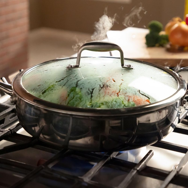 Hell’s Kitchen Tempered Glass 11-Inch Pan Lid, Created for Hell’s