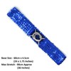 Small Slim Sequin Ladies Navy Belt Blue Length/Width 62 x
