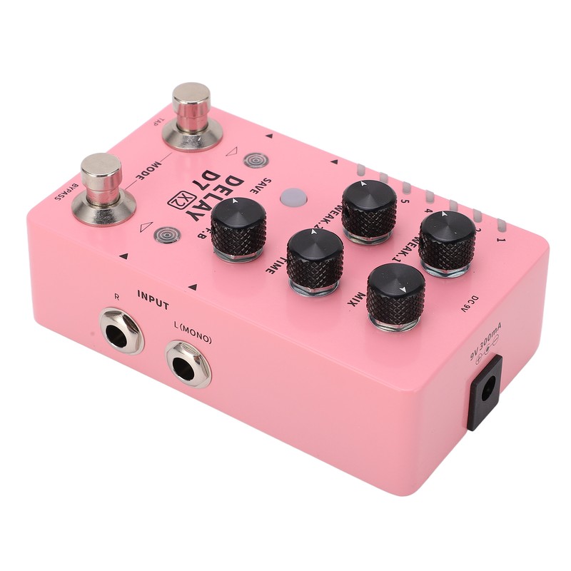 Stereo Delay Effect Electric Guitar Single Effector Support Storage with
