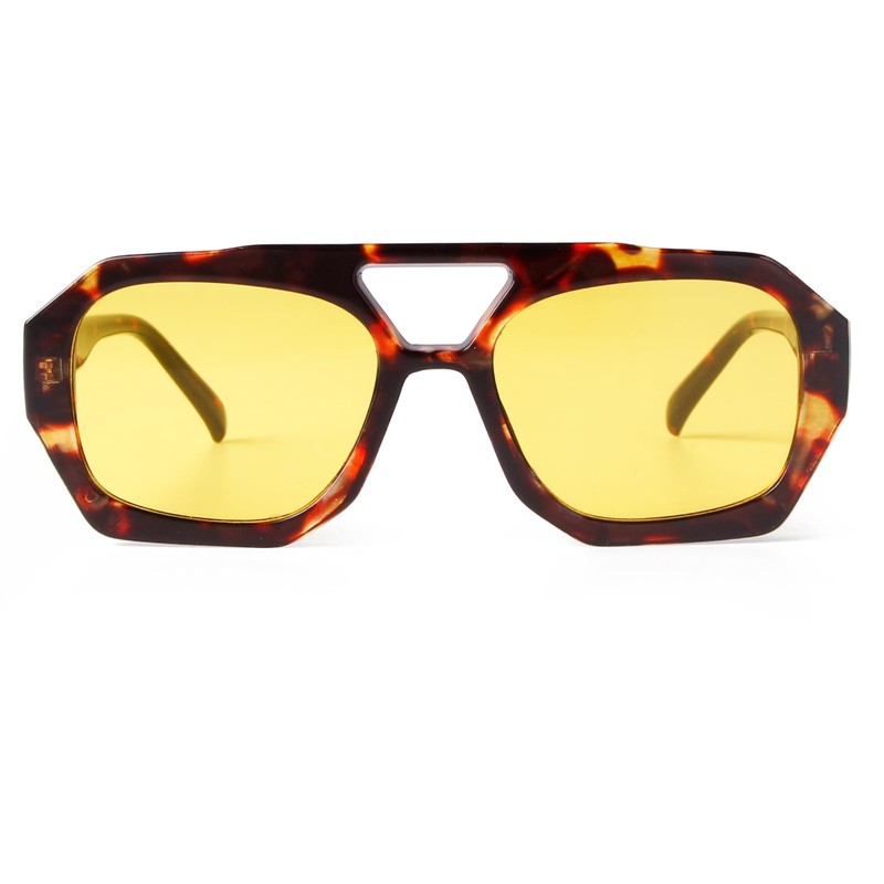 Laurinny Retro Pilot Sunglasses for Men and Women, Classic Hexagonal