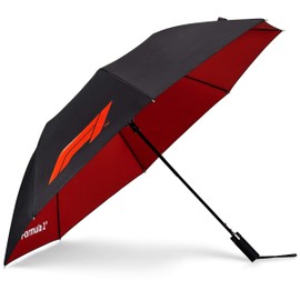 Fuel For Fans Unisex Formula 1 F1 Tech Collection Large Logo Umbrella, Black, One size (324901024100000)