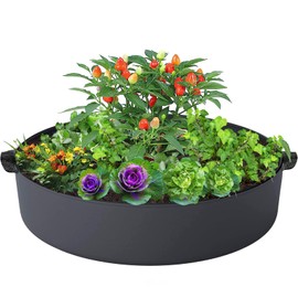 ZtohPyo 15 Gallon Plant Grow Bags, Round Fabric Raised Garden Beds Planter Pots with 2 Handles,Durable Breathe Cloth Planting Bed Gardening Container to Grow Vegetables for Outdoor Plants