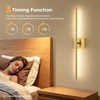 Joossnwell Wall Sconce Set of Two Battery Operated Wall Lighting