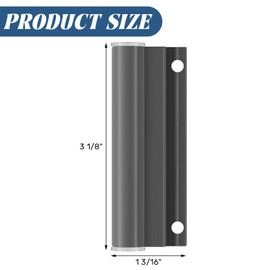 CroBlissful 2 Sets Hinge Leaf for Screen Doors Gray Upper Storm Aluminum Door Replacement Parts Compatible with Anderson Screen Doors