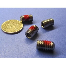Basic Stainless Steel Self Lock Set Screw, Nylon Patch, Cup, 3/8"-16 x 5/8" Long 10 pc