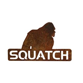 Squatch Logo Small Magnet. Stone Tumbled. Designed and Manufactured in The USA.