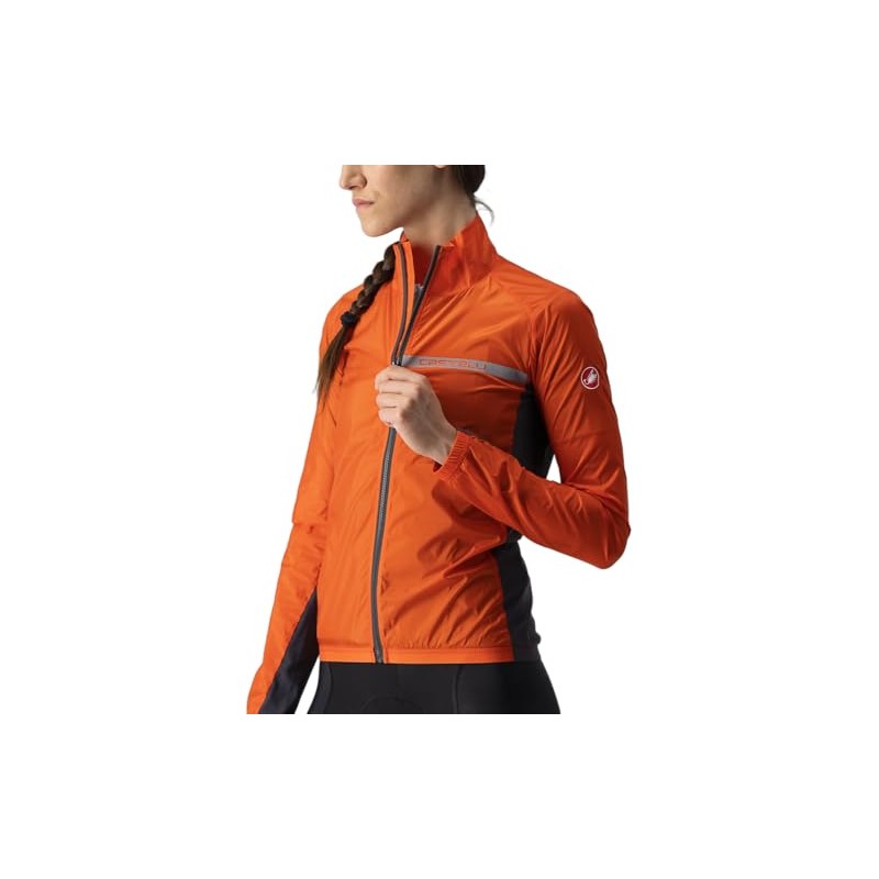 CASTELLI 4521529-656 SQUADRA ST. W JKT Giacca FIERY RED/DARK GRAY
