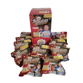 Bonkers Lot Of 14 Ryan’s World  Lost City Adventures Mystery Figure with Display Box