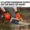 Vgo 1Pair Chainsaw Gloves,12-Layer Chainsaw Protection,Safety Synthetic leather Work Gloves,Mechanic