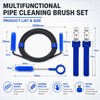 CPAP' Hose Cleaning Kit with 6.5ft Flexible Brush, Soft Mask