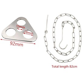 Stainless steel campfire tripod, camping tripod, barbecue accessories, campfire tripod, barbecue accessories, tripod camping tripod, including chain hook, for hanging cookware, camping, outdoor