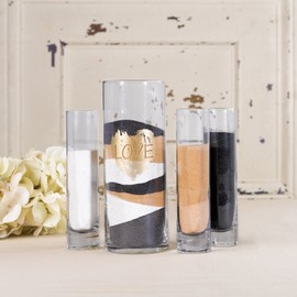 Hortense B. Hewitt Wedding Accessories 4-Piece Sand Ceremony Set, Brush of Love