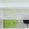 ESLIR Roman Blind, Kitchen Roman Curtain with Drawstring, White Voile