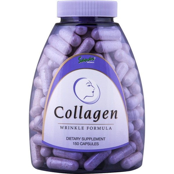 Premium Collagen Pills with Vitamin C, E - Hydrolyzed Collagen Peptides - Supports Hair Growth, Skin, Nails, Joints, Anti Aging Skin Care, Grass Fed Collagen Supplement for Women Men, 150 Capsules