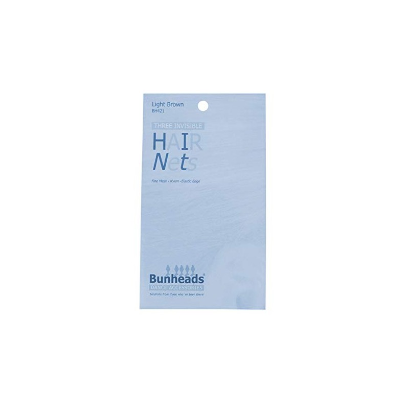 Bunheads BH421 Light Brown Hairnets (3 Pack)