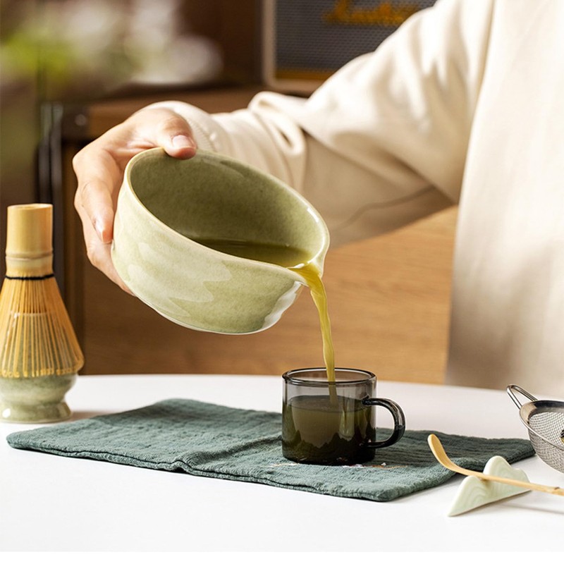Matcha Whisk Set, 7 PCS Japanese Household Ceramic Matcha Kit