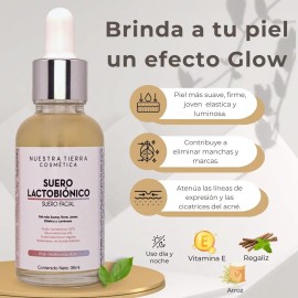 Suero De Ácido Lactobiónico 15% Glow Para Tu Piel Todo Tipo De Piel