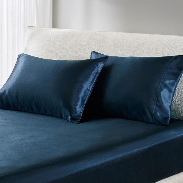 Madison Park Essentials Set of 2 Satin King Pillowcase for