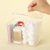 4 Sections Qtip Cotton Pad Holder Dispenser Cotton Ball and