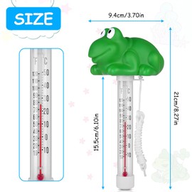 OFFCUP Floating Pool Thermometer, Floating Water Thermometer, Water Temperature Thermometer Floating Thermometer Swimming Pool Thermometer for All Outdoor & Indoor Swimming Pools (Frog)