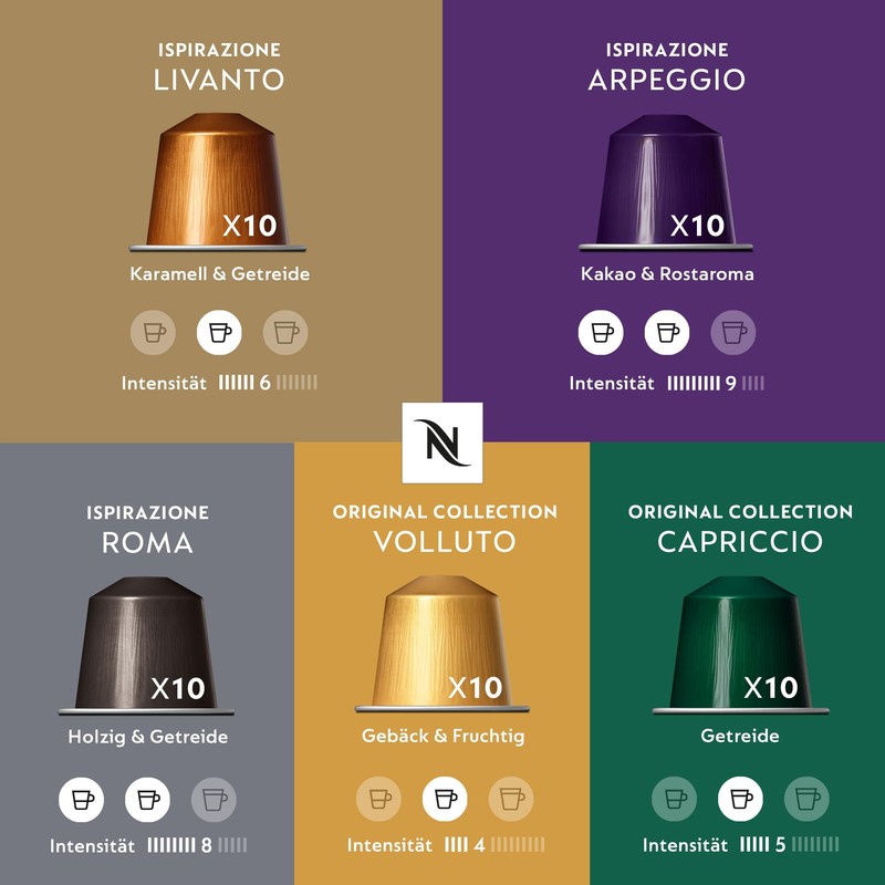 NESPRESSO Original Espresso Selection 50 Coffee Capsules