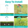 Snagle Paw Dog Tie Out Stake and Run Cable, 20FT