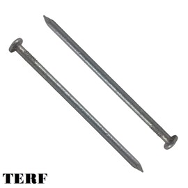 TERF® 100mm X 4.50mm Galvanised Round Wire Nails 100mm (4 inch) X 4.50mm Round Nail For Soft and Hard Timber Wood Joinery Construction Furniture Craft Decking Fence Multi Purpose - Pack of 30