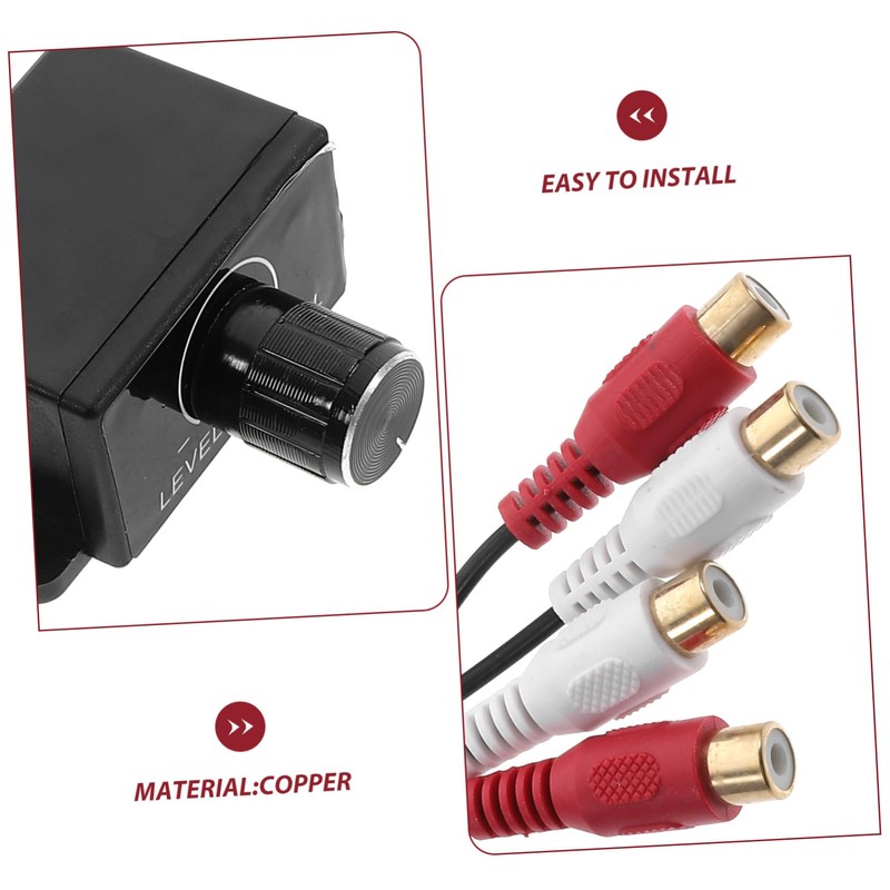 GRIRIW Bass Knob for Car Audio Universal Amplifier Level Controller