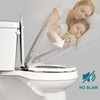 Toilet Seat, Slow Close, Premium Moulded Wood, Quick Release, Marble