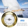 4-Pack Mini Hygrometer Thermometer, Weather Station Set, Portable Marine Wall